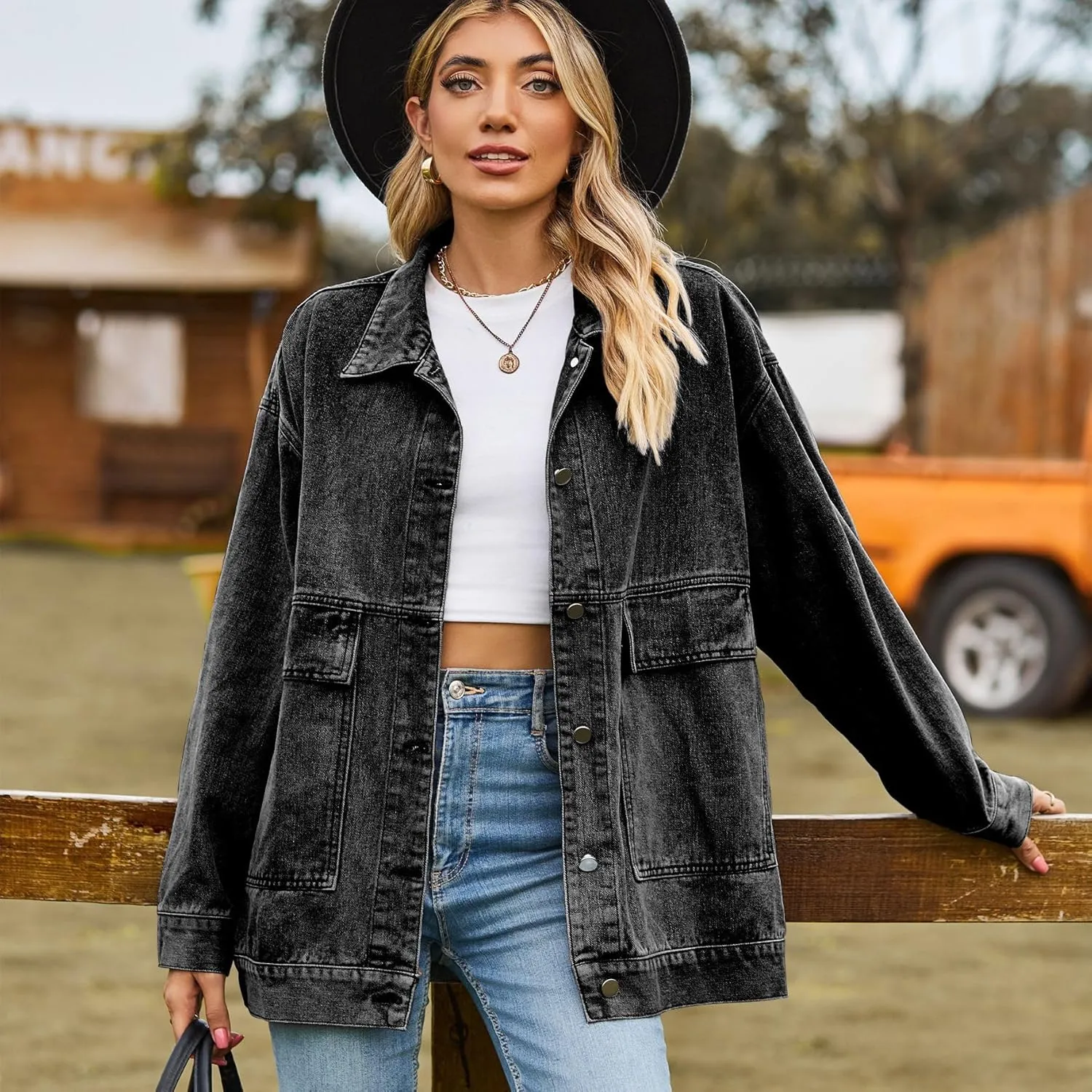 Women's Fairy Grunge Denim Jacket Y2k Acubi Vintage Coat Cyber Punk Indie Outerwear Dark Academia Alt Streetwear