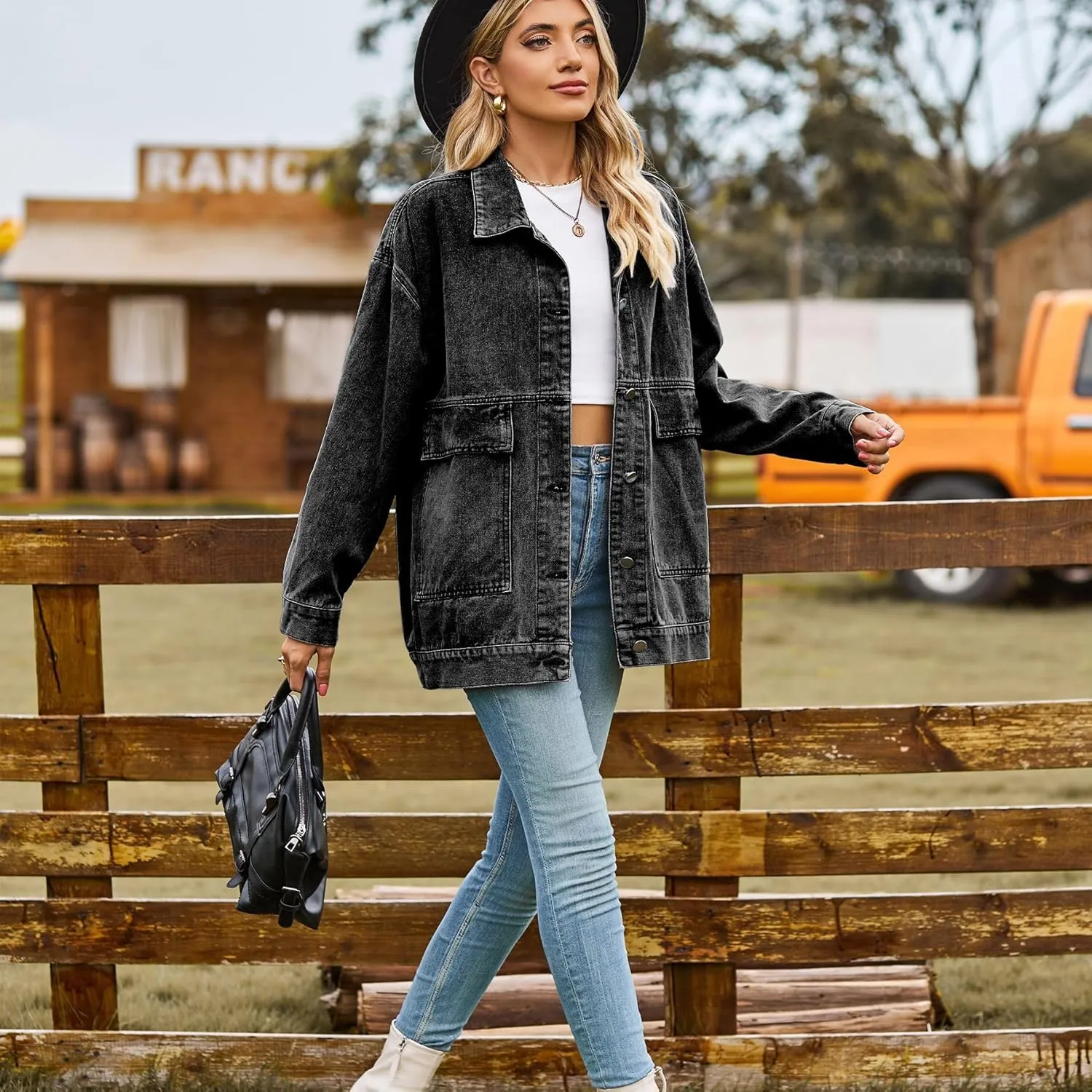 Women's Fairy Grunge Denim Jacket Y2k Acubi Vintage Coat Cyber Punk Indie Outerwear Dark Academia Alt Streetwear