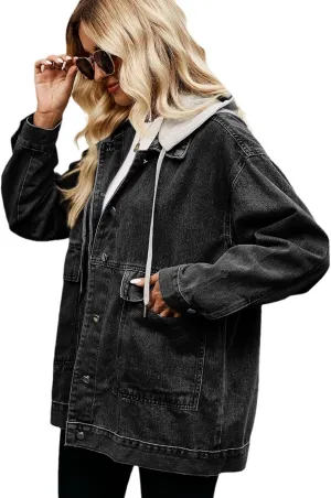 Women's Fairy Grunge Denim Jacket Y2k Acubi Vintage Coat Cyber Punk Indie Outerwear Dark Academia Alt Streetwear