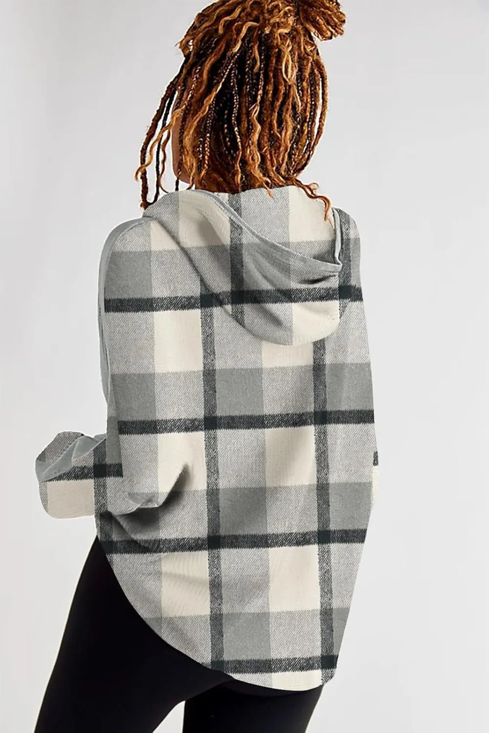Womens Fashion Zip Up Hoodies Oversized Waffle Knit Jacket Shirts Long Sleeve Solid Shacket Blouse with Pockets