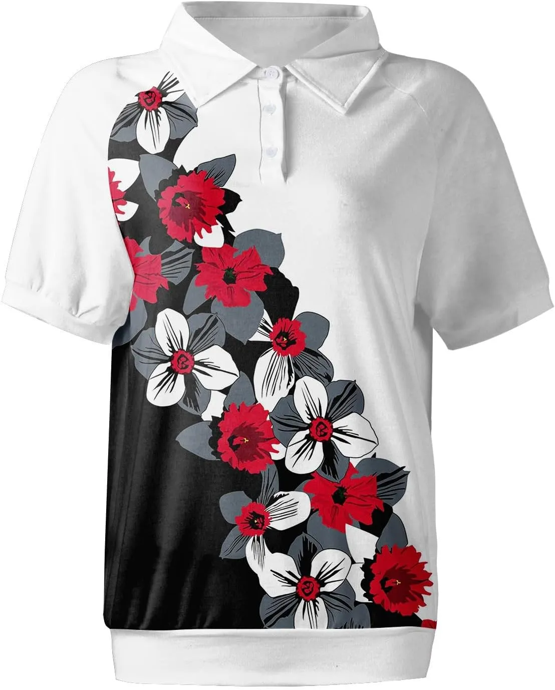 Womens Golf Polo Shirts 2025 Collared Short Sleeve T Shirt Lightweight Moisture Wicking Casual 3 Buttons Outfits