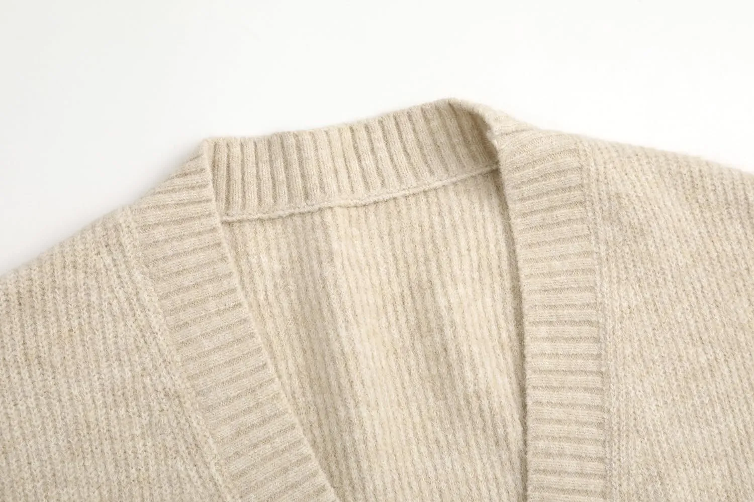 Women's Knit Cardigans Open Front Long Sleeve V Neck Button Down Loose Cardigan Sweaters Cable Knit Outwear Coats
