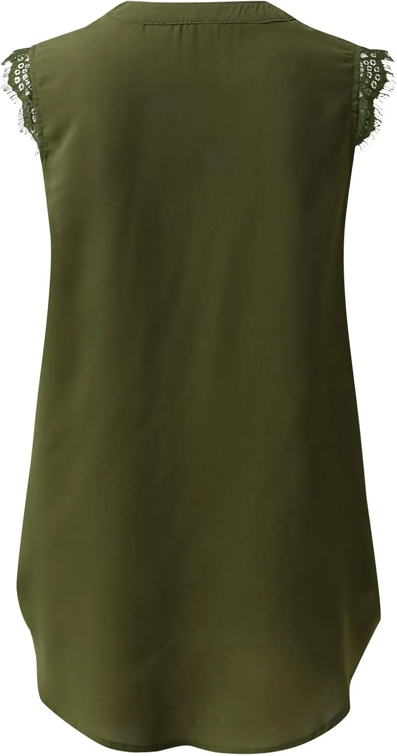Womens Lace Tank Top Plus Size Sleeveless Sexy Camisole Y2K Casual Summer Cutout Cami Top Girlfriend Work Singlet Top