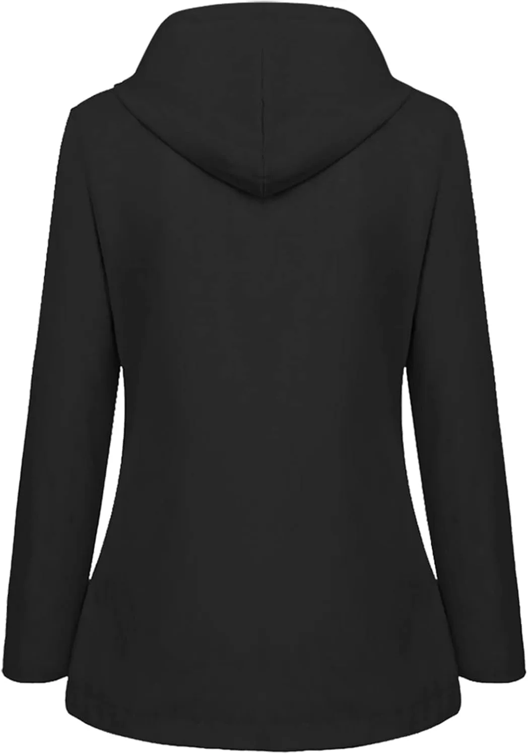 Women's Long Hooded Rain Jacket Waterproof Lightweight Raincoat Adjustable Windbreaker Active Outdoor Hooded Rain Coats