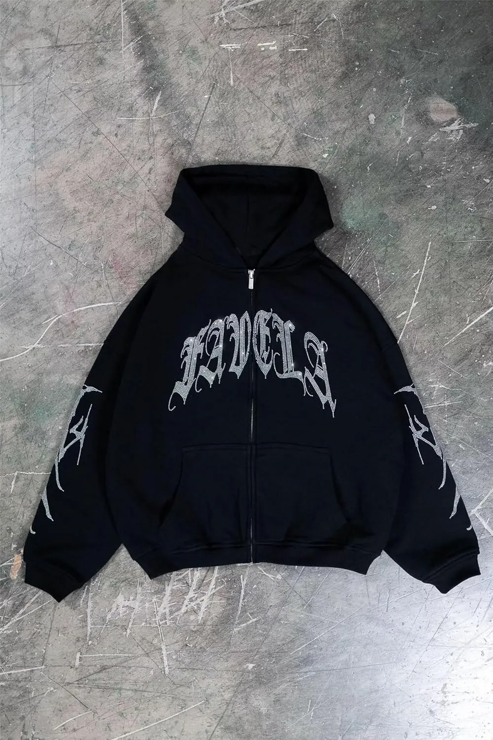 Womens Mens Y2K Zip Up Hoodies Sweatshirt Rhinestone Graphic Hoodies Long Sleeve Coat Plus Size 90S E-Girl Streetwear