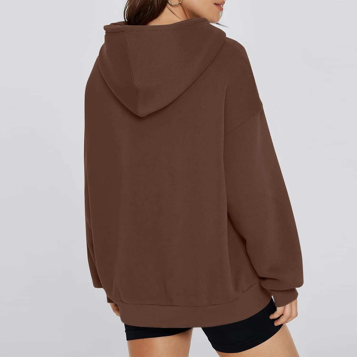 Womens Oversized Hoodies Fleece Sweatshirts Long Sleeve Shirts Pullover Fall Outfits 2024 Fashion Y2k Clothe with Pocket