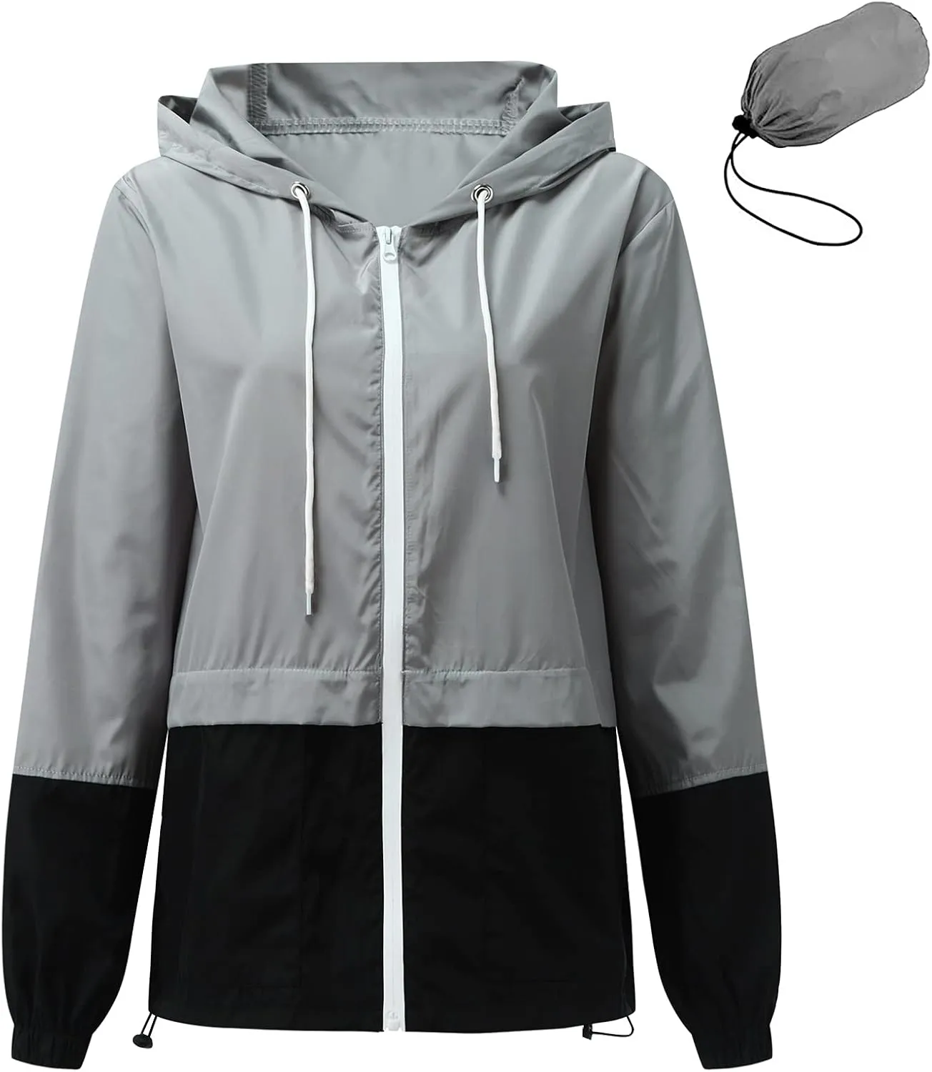 Women's Rain Jacket Lightweight Waterproof Hooded Raincoat Windbreaker Travel Rain Coats for Hiking Travel Outdoor