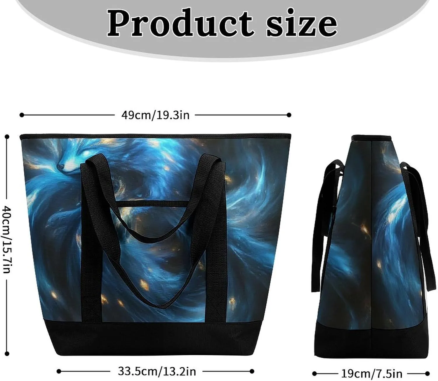 Women's Spacious Thermal Shoulder Bag Stylish Insulated Shopping Tote