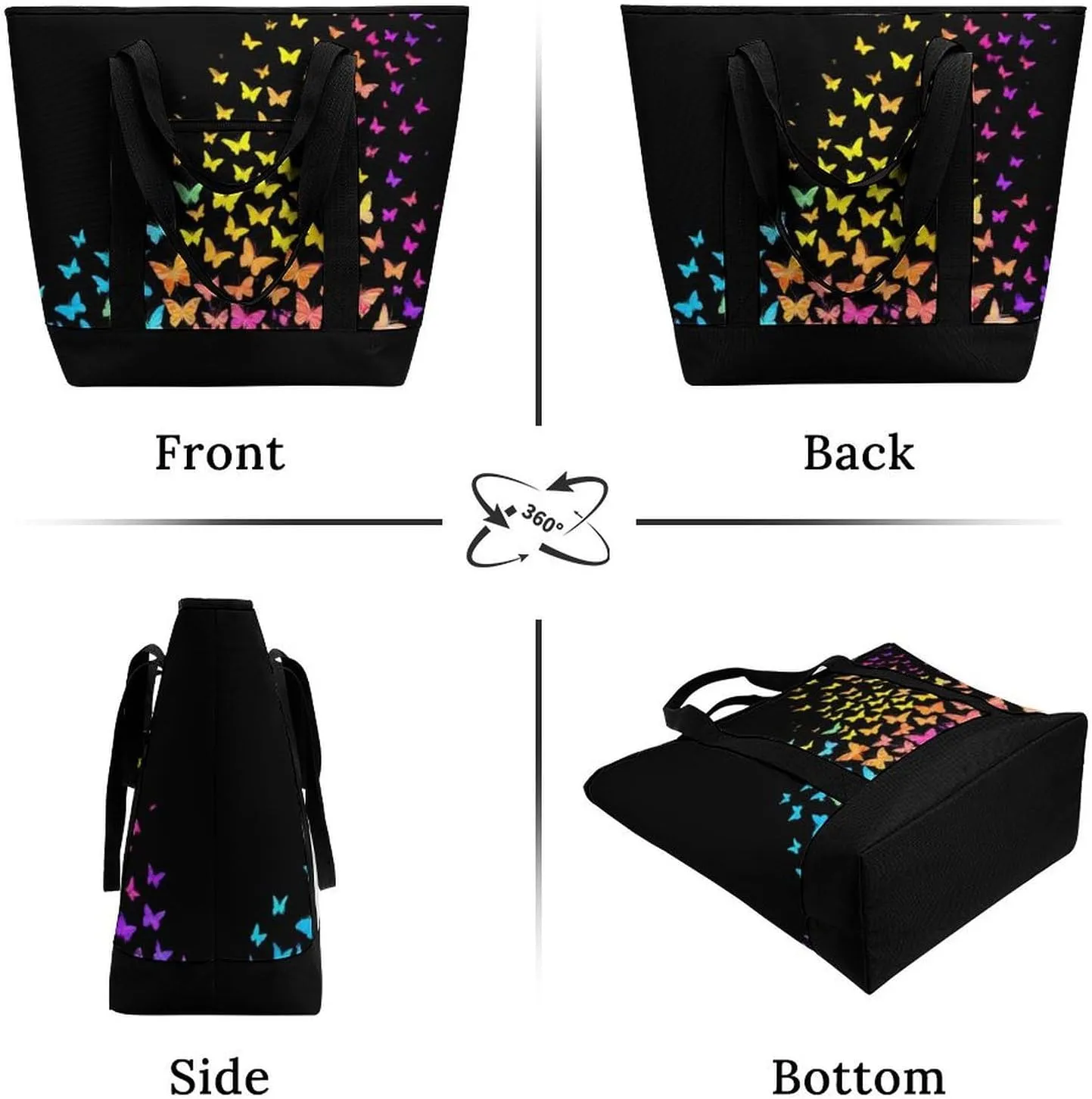 Women's Spacious Thermal Shoulder Bag Stylish Insulated Shopping Tote