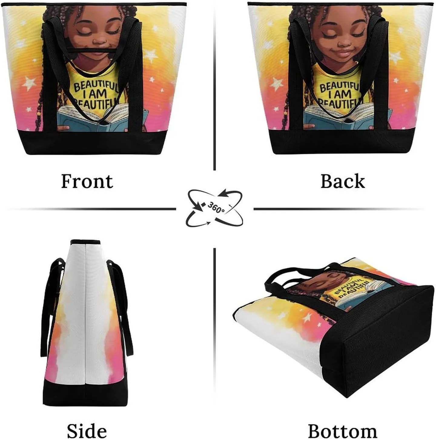 Women's Spacious Thermal Shoulder Bag Stylish Insulated Shopping Tote