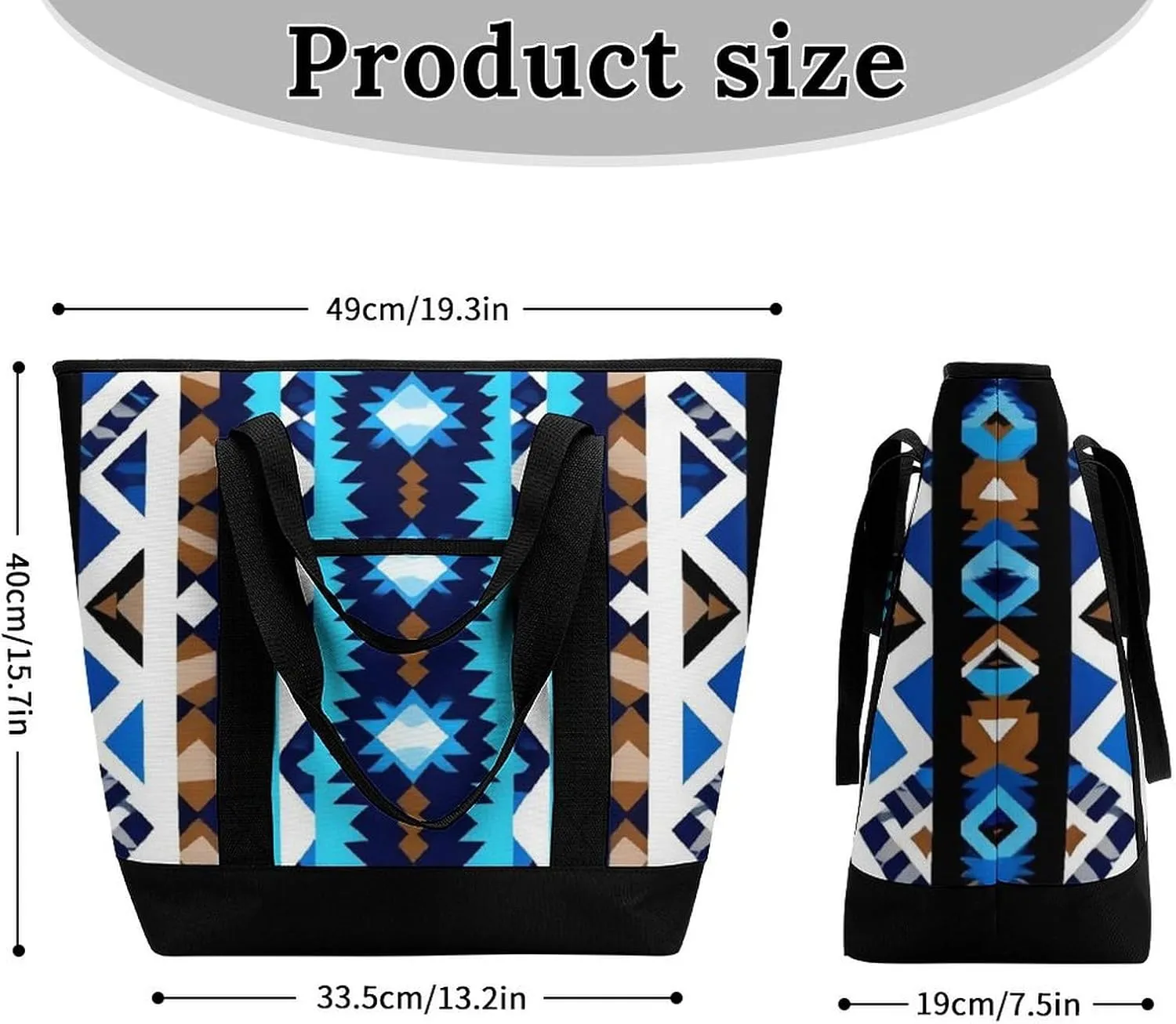 Women's Spacious Thermal Shoulder Bag Stylish Insulated Shopping Tote