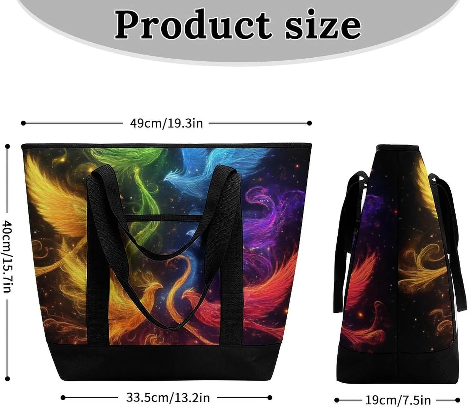 Women's Spacious Thermal Shoulder Bag Stylish Insulated Shopping Tote