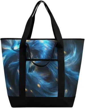 Women's Spacious Thermal Shoulder Bag Stylish Insulated Shopping Tote