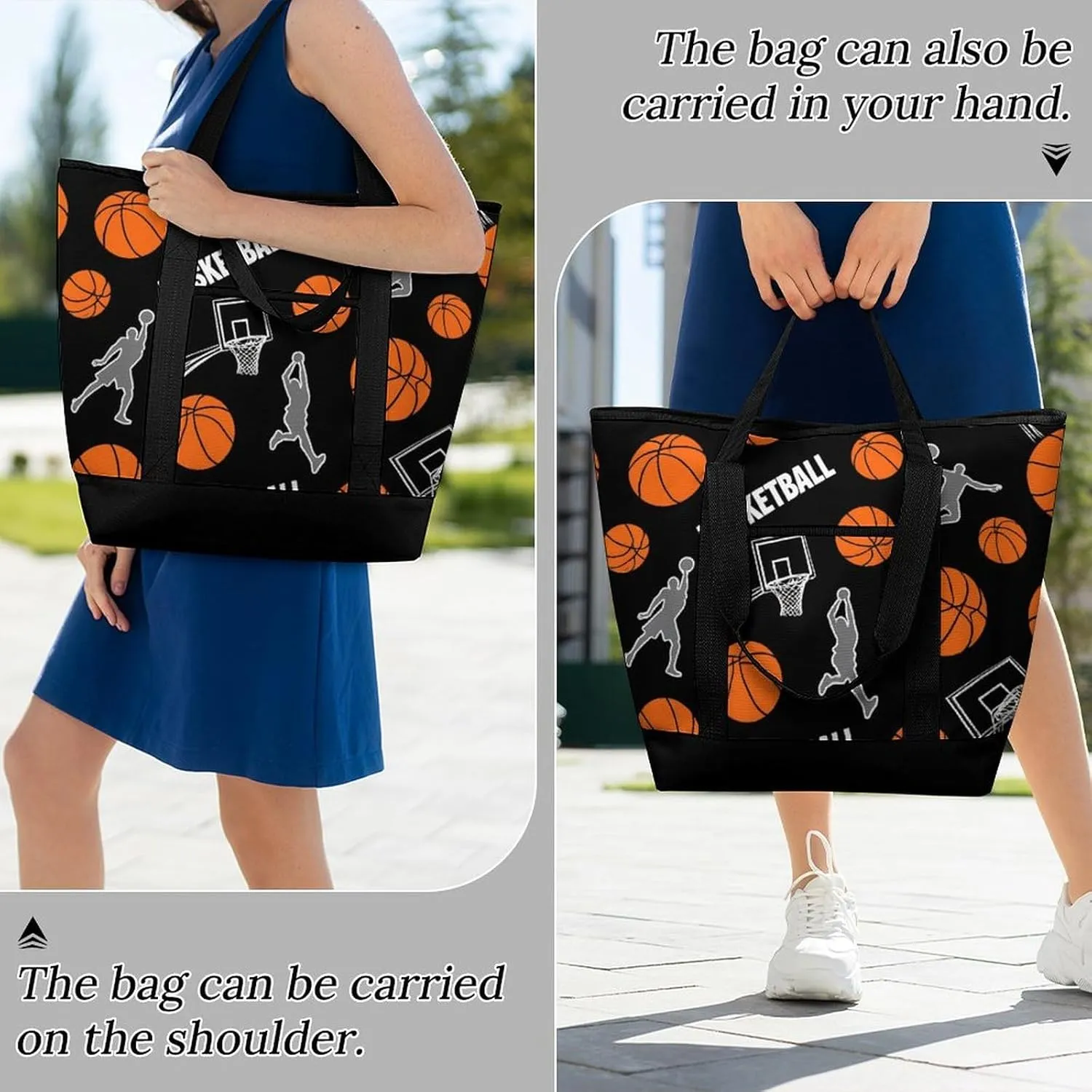 Women's Spacious Thermal Shoulder Bag Stylish Insulated Shopping Tote