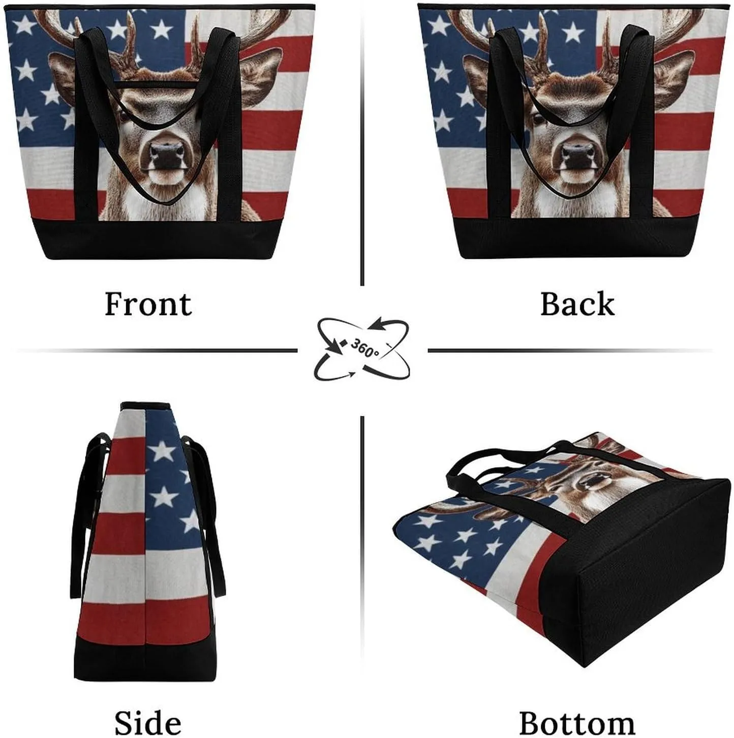 Women's Spacious Thermal Shoulder Bag Stylish Insulated Shopping Tote