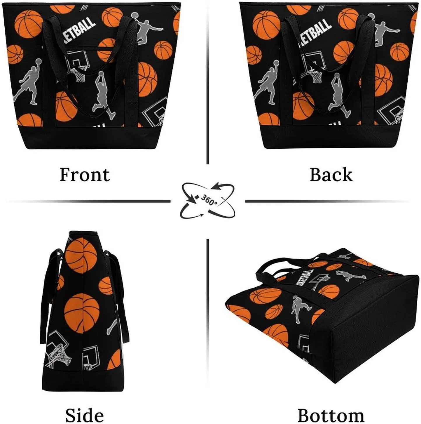 Women's Spacious Thermal Shoulder Bag Stylish Insulated Shopping Tote
