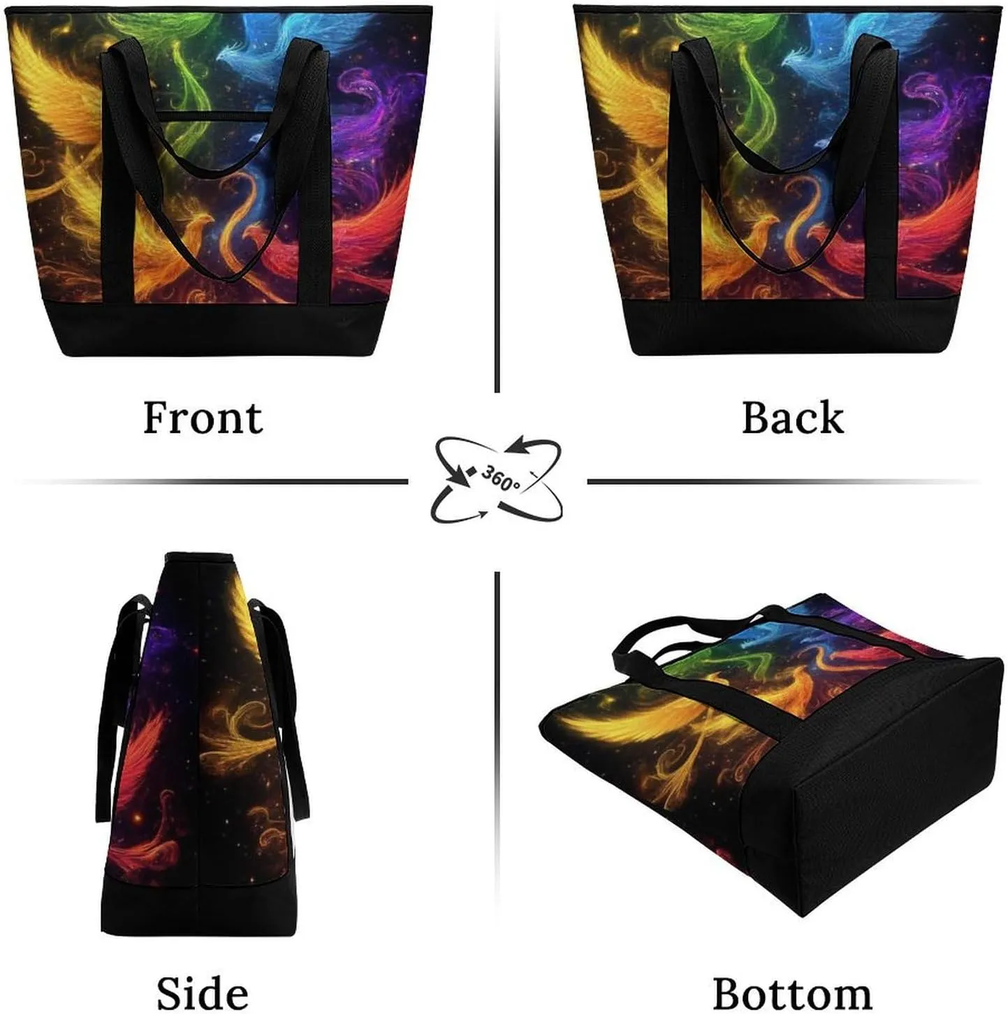 Women's Spacious Thermal Shoulder Bag Stylish Insulated Shopping Tote