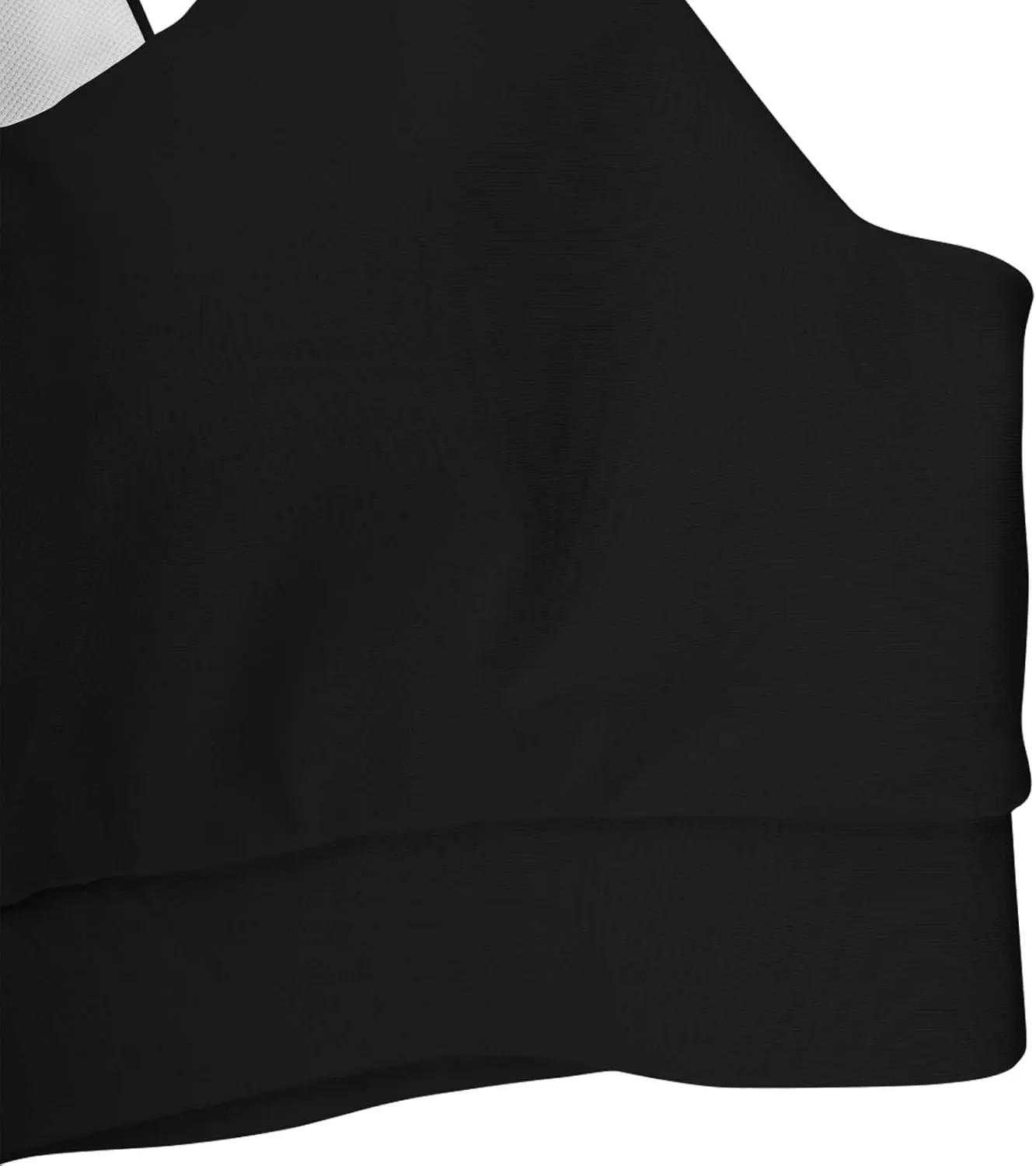 Women's Sports Bra Bikini Tops Athletic Swim Top Scoop Neck Bathing Suits Top Modest Padded Crop Tops Swimsuit Only