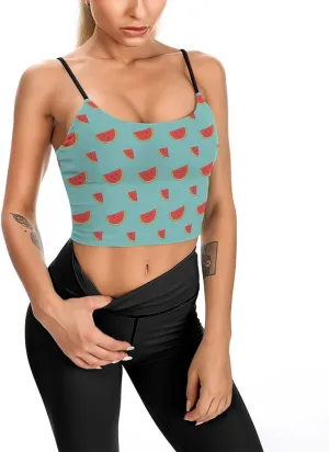 Womens Tank Tops, Summer Trendy Causal Fit Casual Tank Tunic Blouse Cool Smile Watermelon Printed Camisole