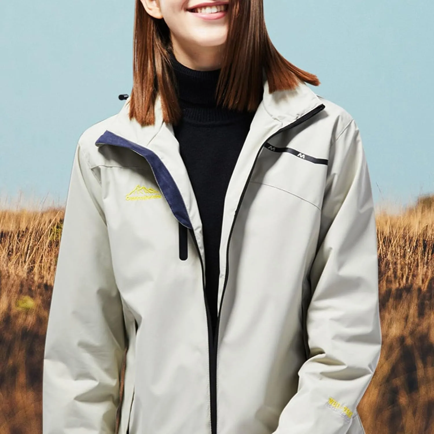 Womens Waterproof Rain Jacket 2024 Lightweight Breathable Outdoor Windbreaker Jackets Rain Coat Shell Hiking, Travel