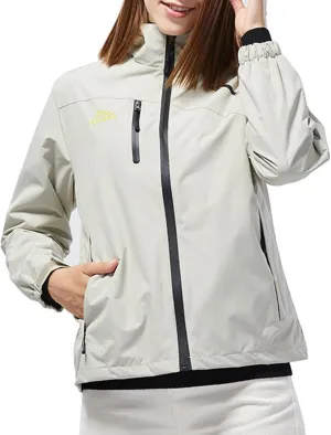 Womens Waterproof Rain Jacket 2024 Lightweight Breathable Outdoor Windbreaker Jackets Rain Coat Shell Hiking, Travel