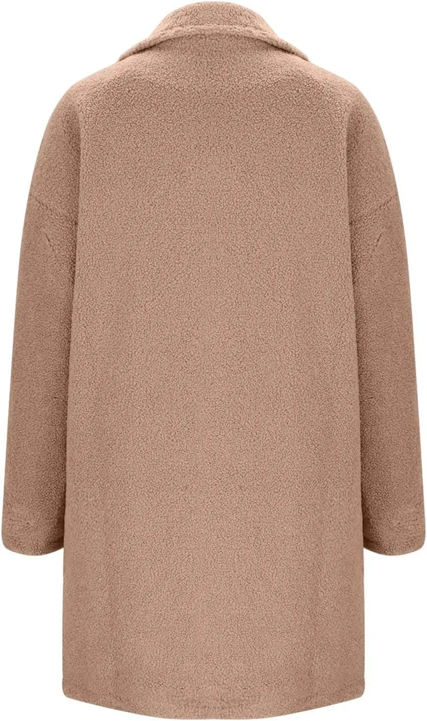 Women's Winter Sherpa Fuzzy Fleece Coats Trendy Oversized Faux Fur Long Jackets Warm Outerwear with Pockets 2024
