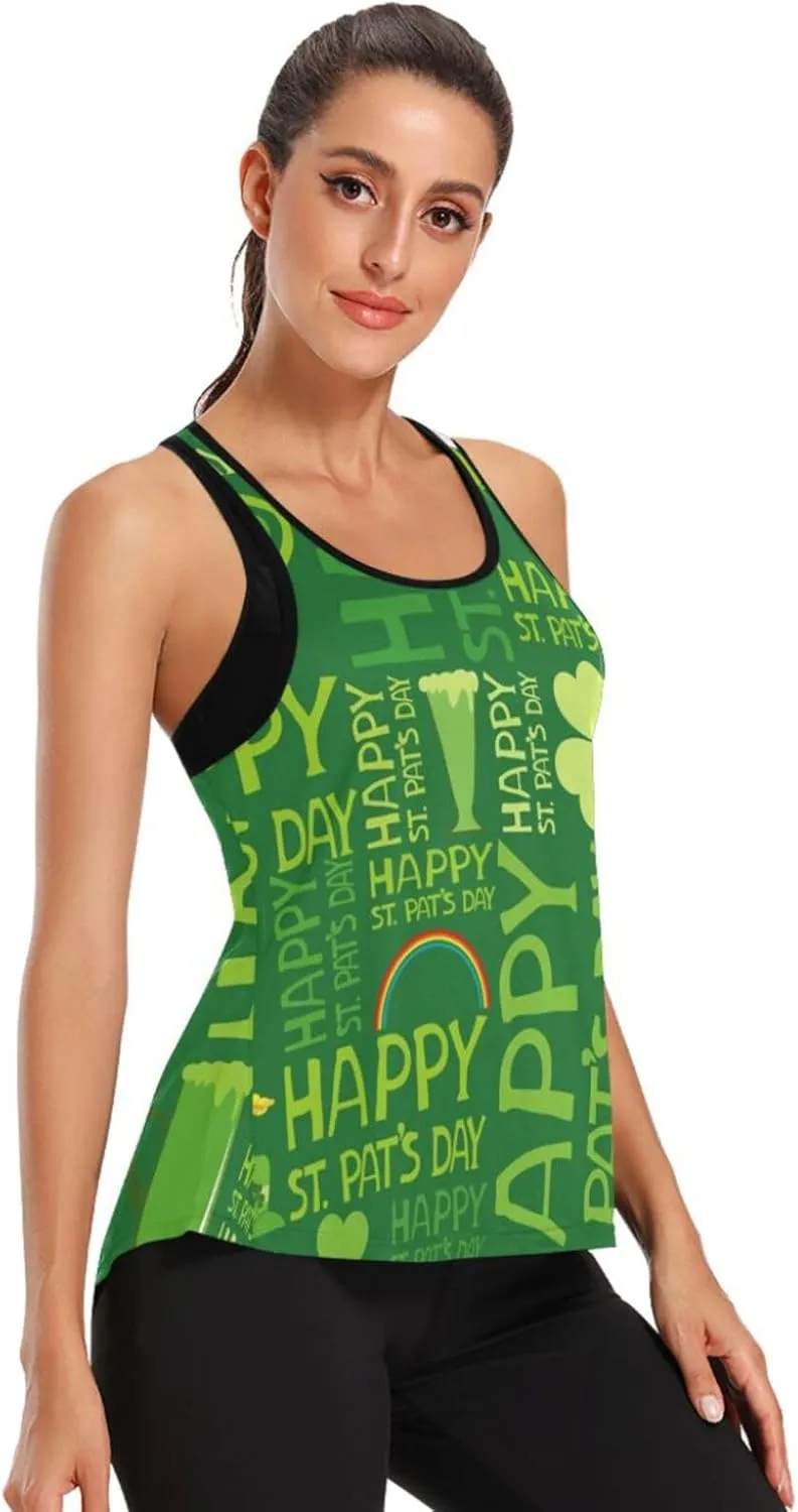Women's Workout Tank Top St Sleeveless Sport Gym Top Athletic Yoga Tank Top