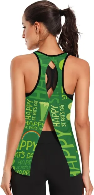 Women's Workout Tank Top St Sleeveless Sport Gym Top Athletic Yoga Tank Top