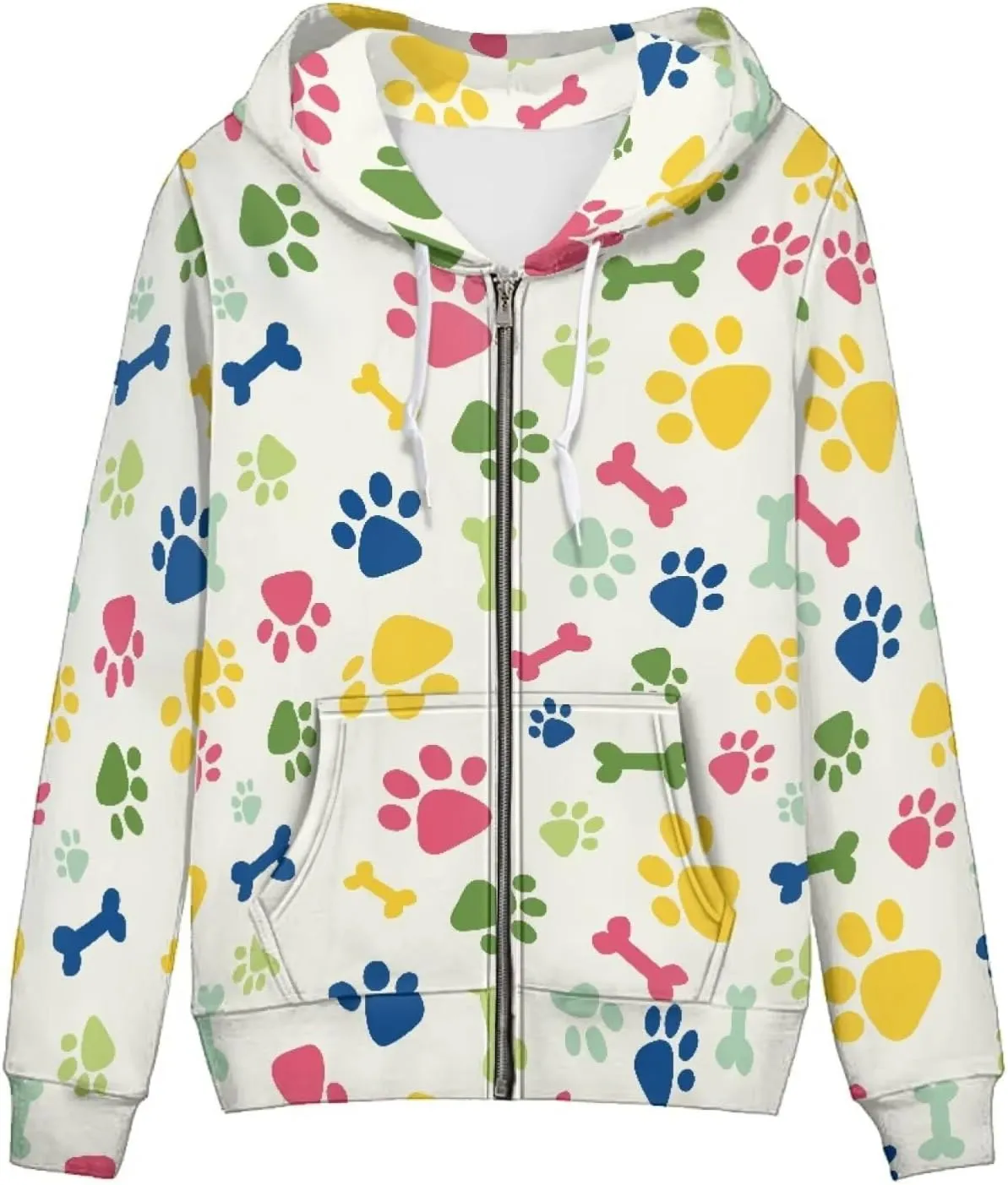 Women's Zip Up Y2K Hoodies Casual Long Sleeve Hooded Sweatshirt Fall & Winter Track Jackets with Pockets