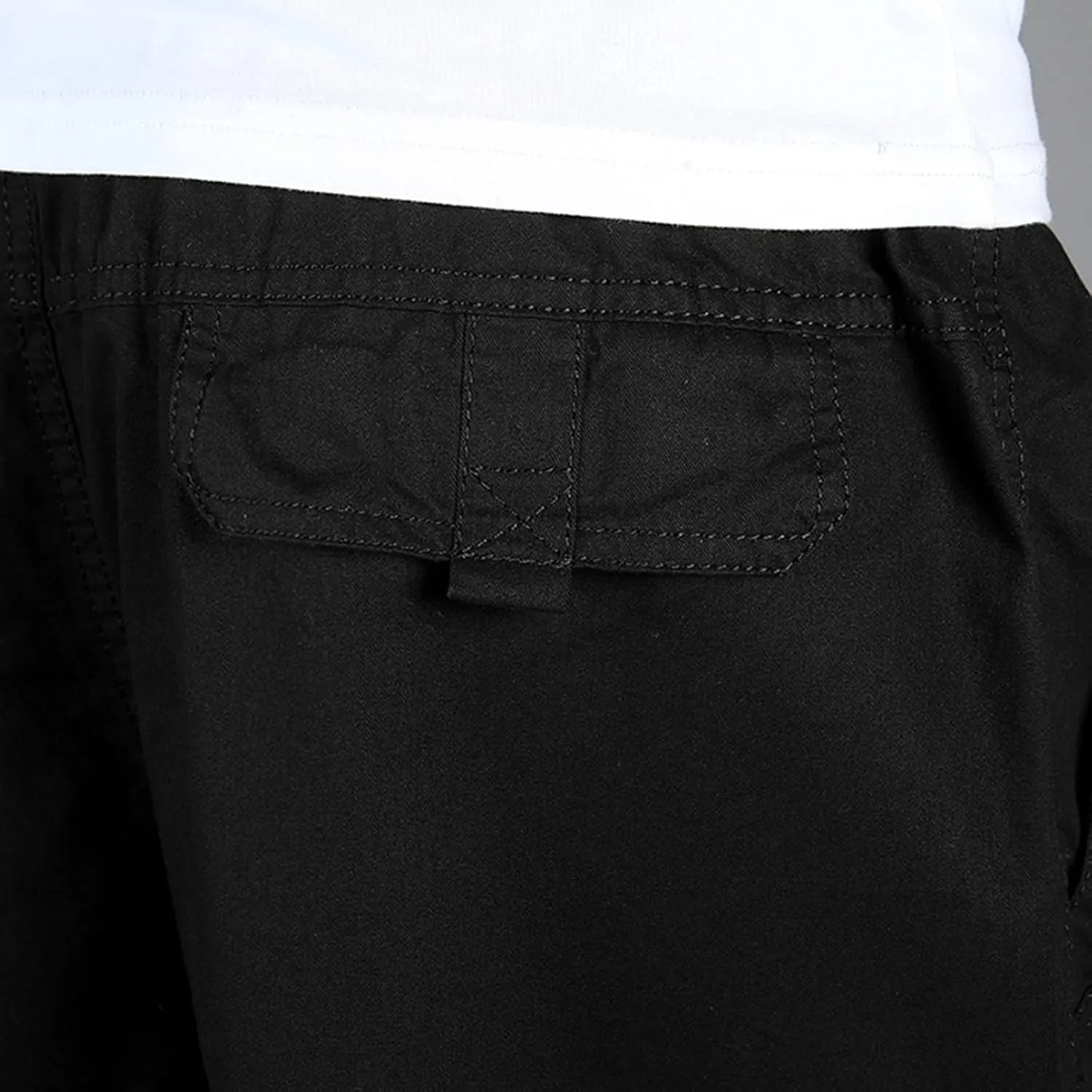 Work Cargo Pants for Men Fashion Elastic Waist Plus Size Cargo Pants Casual Baggy Cotton Athletic Wear with Pockets