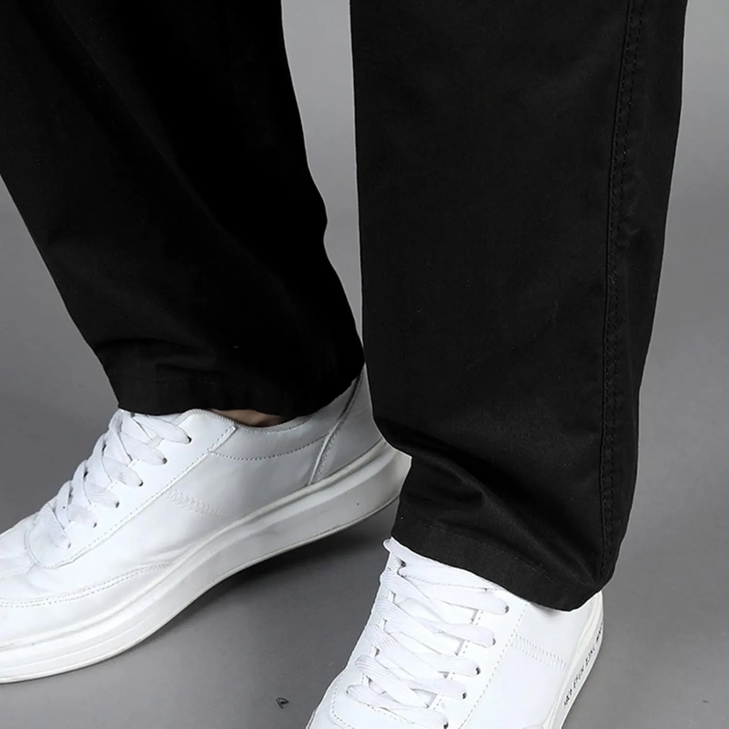 Work Cargo Pants for Men Fashion Elastic Waist Plus Size Cargo Pants Casual Baggy Cotton Athletic Wear with Pockets