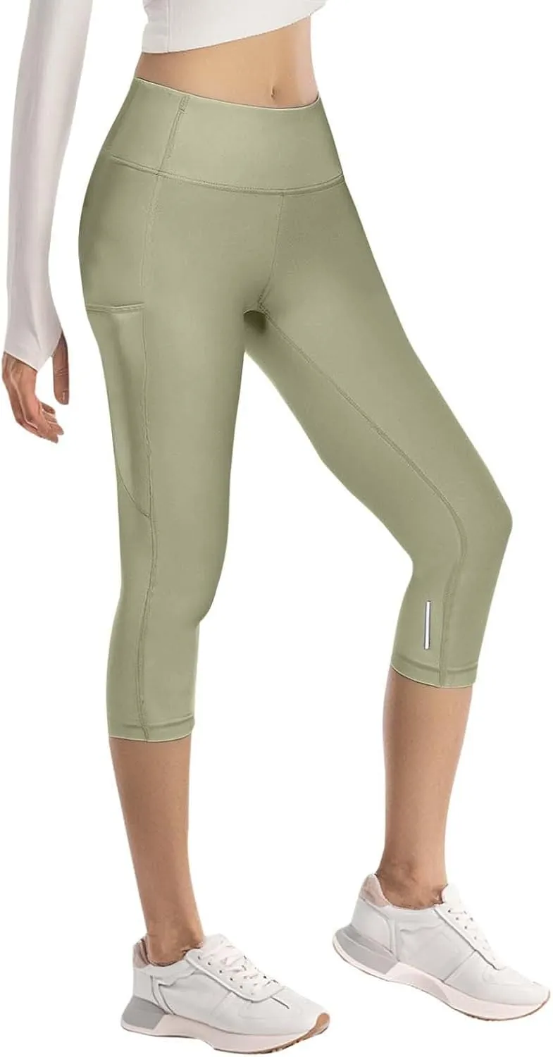 Workout Leggings for Women with Pockets Soft Breathable Yoga Pants High Waist Sweatpants Tights Comfy Trousers