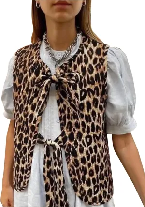 Wyeysyt Women's Cropped Floral Quilted Vest Lightweight Printed Sleeveless Puffer Padded Coat Gilet