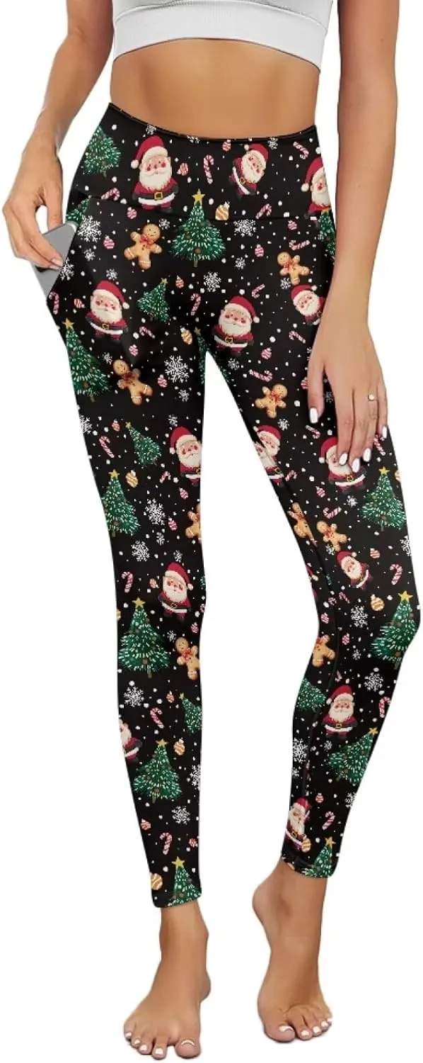 Yoga Pants with Pockets for Women High Waist Pants Plus Size Long Athletic Leggings Soft Tummy Control Yoga Pant