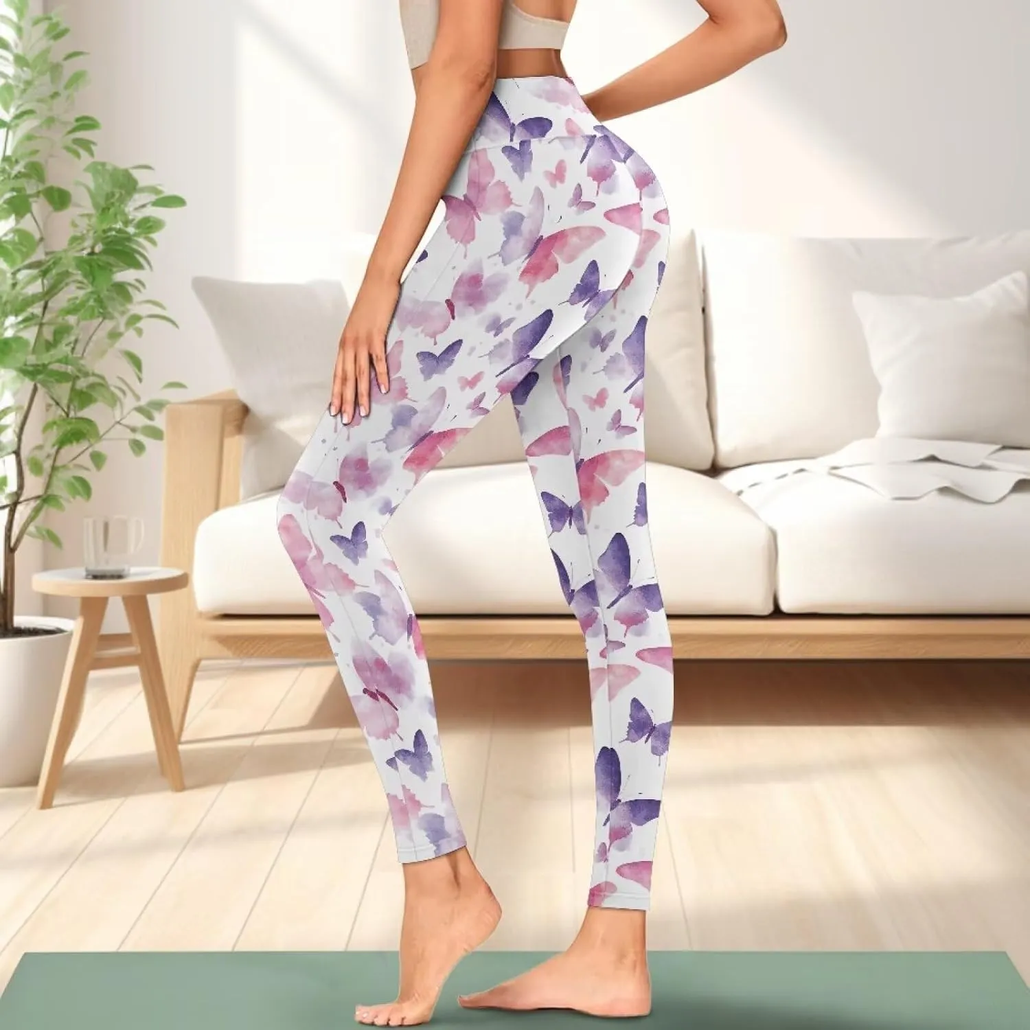 Yoga Pants with Pockets for Women High Waist Pants Plus Size Long Athletic Leggings Soft Tummy Control Yoga Pant
