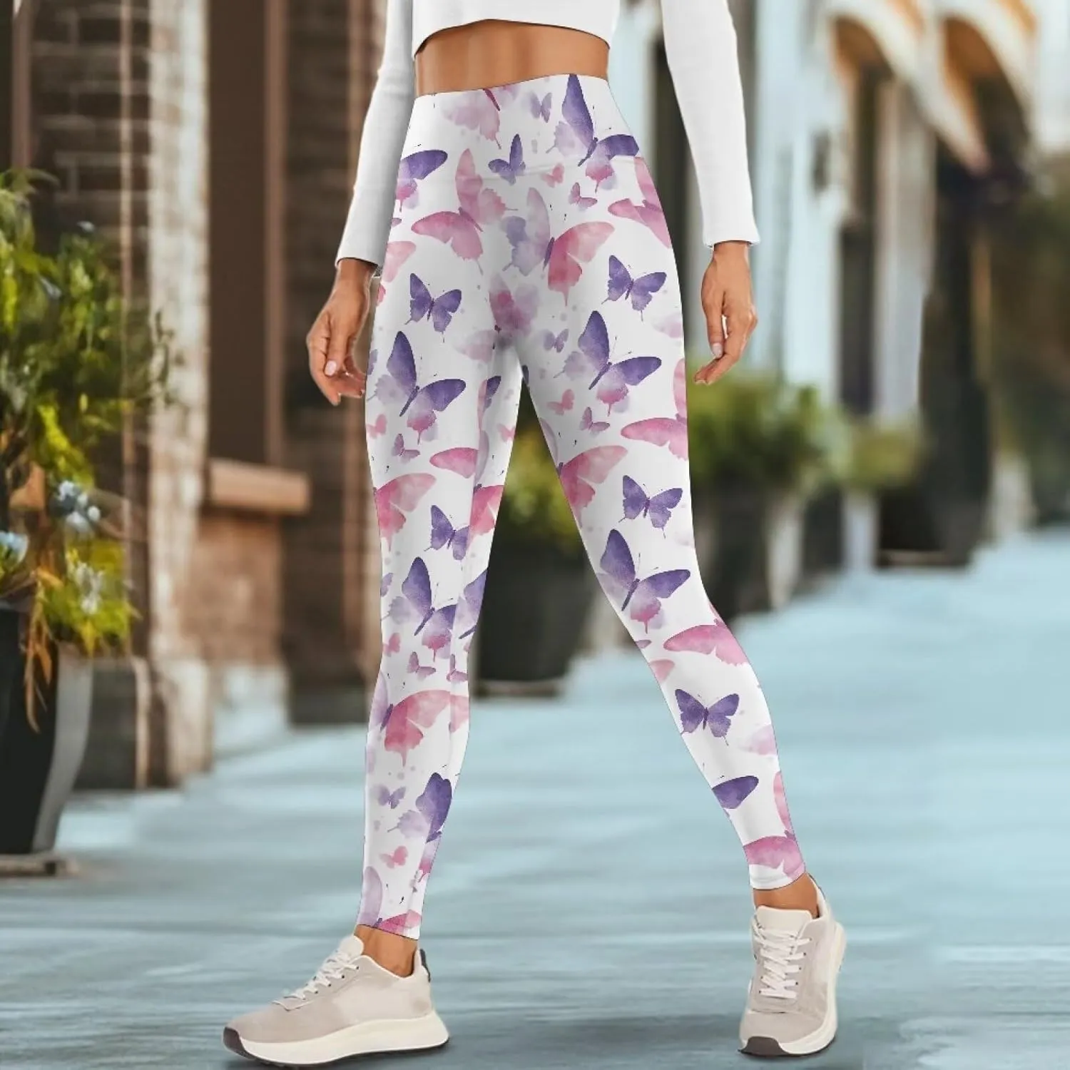 Yoga Pants with Pockets for Women High Waist Pants Plus Size Long Athletic Leggings Soft Tummy Control Yoga Pant