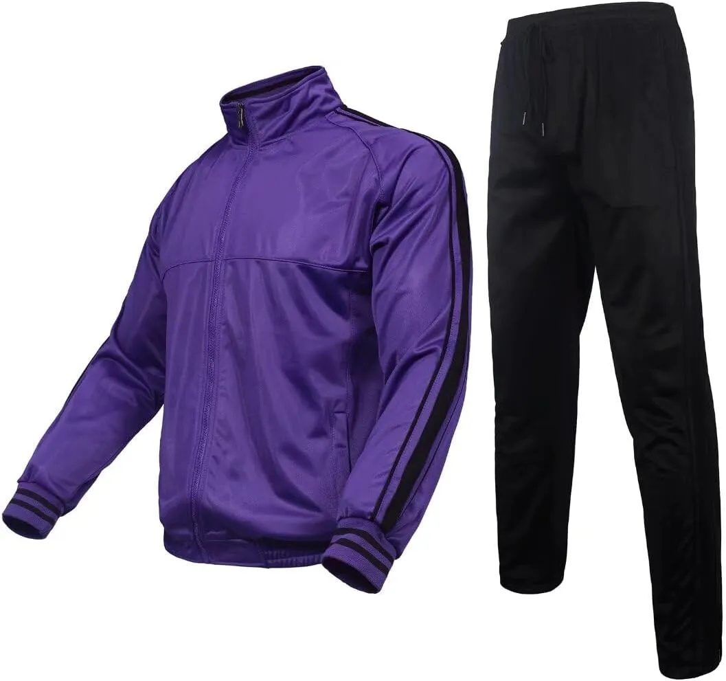 Zusmen Tracksuit Mens, Track Jackets and Pants 2 Piece Outfit