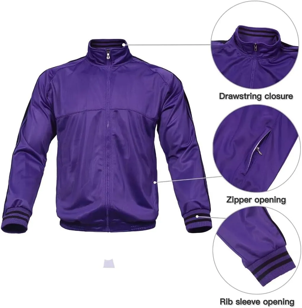 Zusmen Tracksuit Mens, Track Jackets and Pants 2 Piece Outfit
